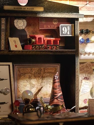 Miniatura 6 de CuteQi - Kit de casa en miniatura, kit de casa de bricolaje, habitación creativa con muebles, kit de fabricación de casa pequeña con luz y música