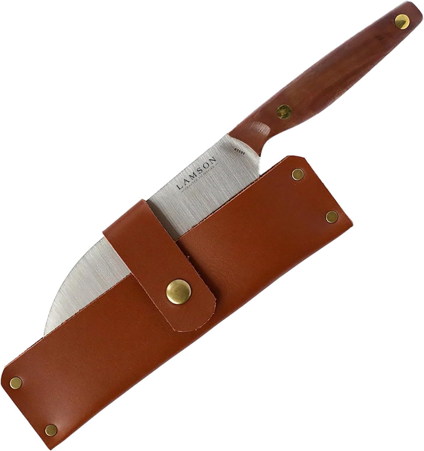 Lamson Vintage 8" Large Chinese Santoku Cleaver and Large Leather Sheath