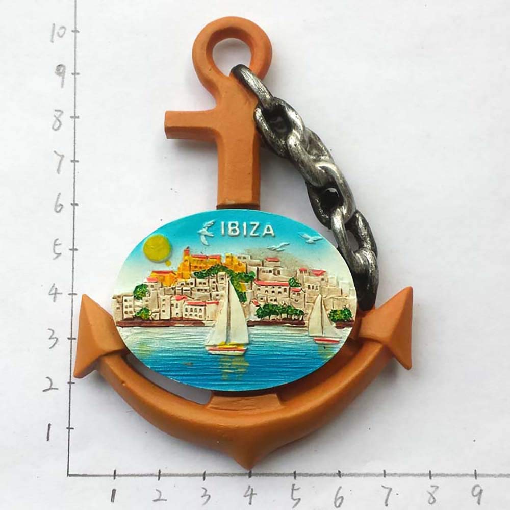 Adesivi Viaggi Spagna 3D Ibiza Frigorifero Magnete Di Cristallo Magnete