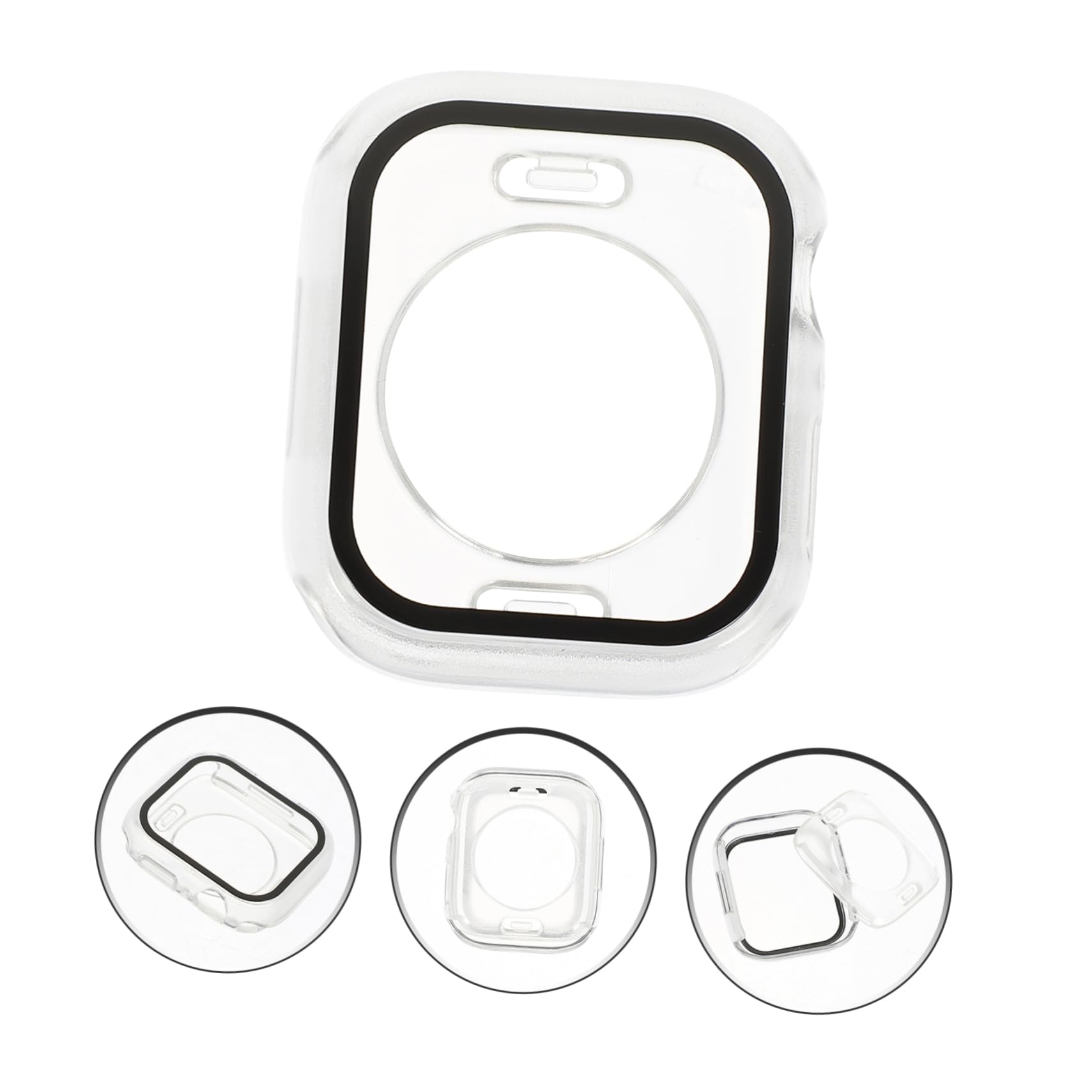 Gatuida 5pezzi Custodia Per Watch Cover Protettiva Trasparente Facile Da Installare Resistente Ai Graffi Compatibile Con Smartwatch