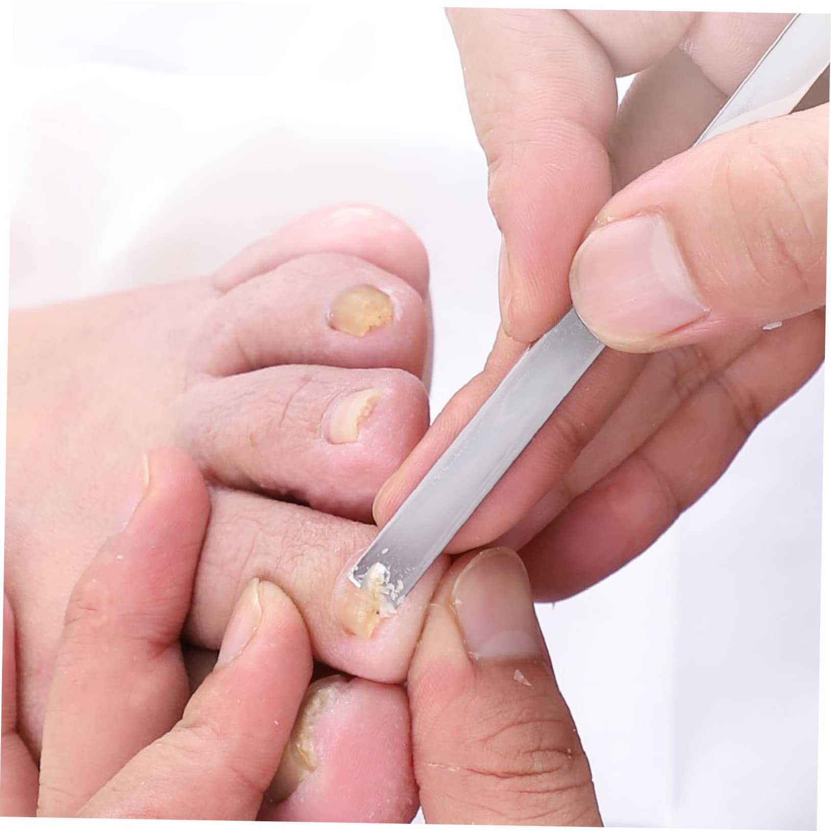 LALAFINA 9pezzi Attrezzi Per Pedicure Acciaio Inossidabile Kit Completo Per La Cura Delle Unghie Dei Piedi Rimuovi Cuticole Secche e Unghie Incarnite Strumenti Resistenti e Durevoli Per