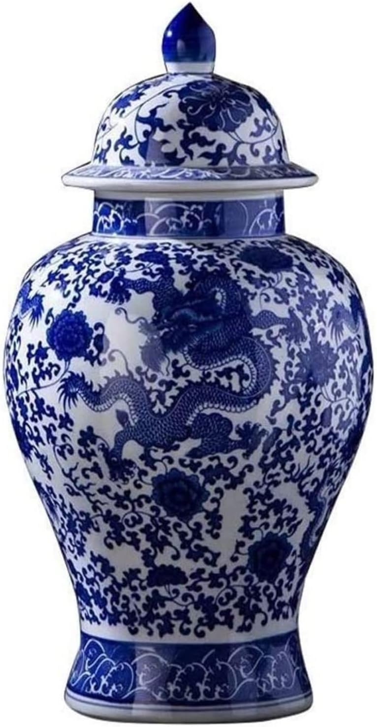 Vase Desktop Porcelain Ceramic Flower Arrangement Antique Large General Pot Home Living Room Decoration Jardiniere Decorative