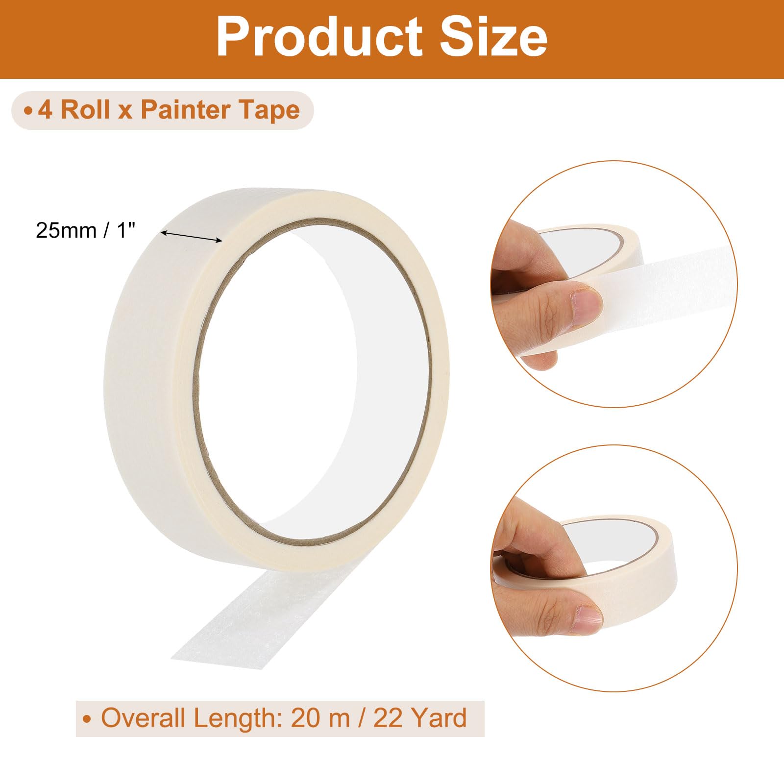 PATIKIL Masking Tape 1 Inch Wide - Image 2