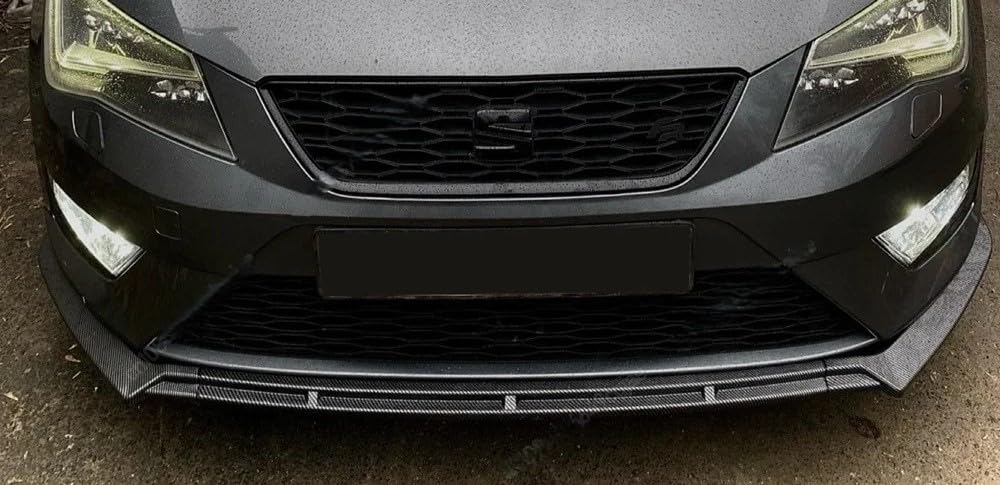 [GOOD SPOILER] Spoiler Delantero para Seat León MK3 (2012-2020) (Negro Brillante)