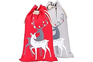 SIZELAL Christmas Santa Sack, Personalized Santa Claus Sack Gift Bag