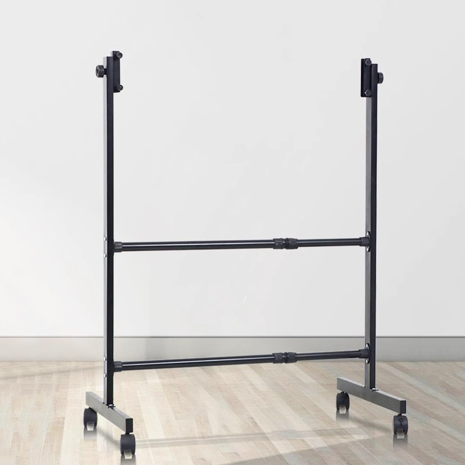 Soporte De Metal Móvil Negro con Ruedas, Soporte Universal Ajustable, para Pizarra, Pizarra, Tablón De Anuncios