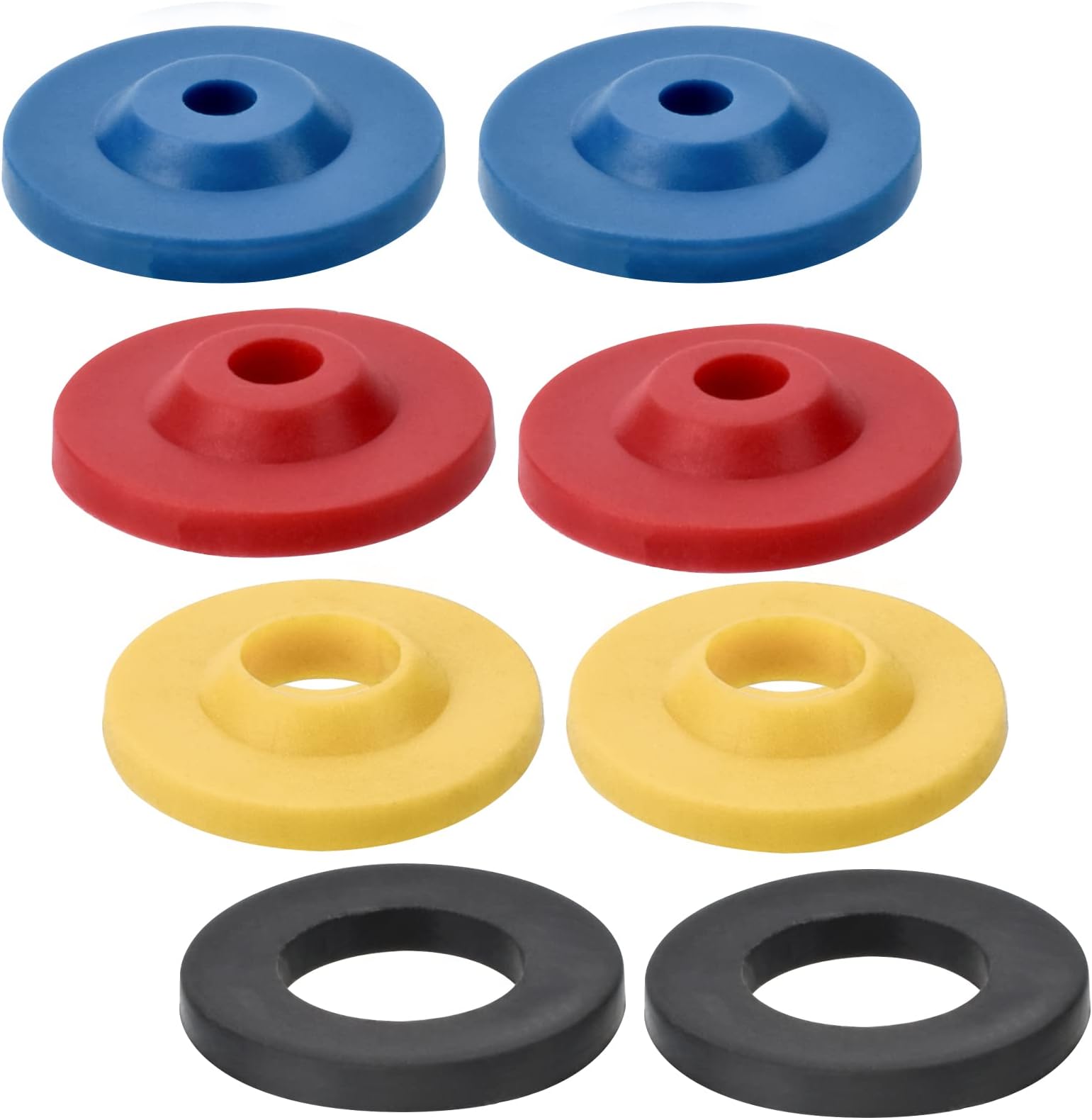 8 Pcs Shower Flow Reducer Limiter Set Water Flow Restrictor in 4 Specifications Shower Flow Control Silicone Water Flow Saver Adapter for Fixed Shower Head Handheld Showers