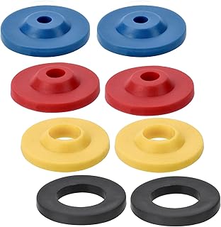 8 Pcs Shower Flow Reducer Limiter Set Water Flow Restrictor in 4 Specifications Shower Flow Control Silicone Water Flow Saver Adapter for Fixed Shower Head Handheld Showers