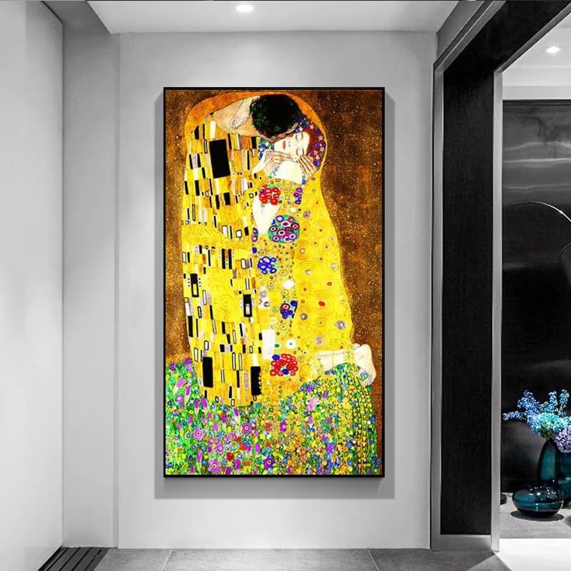 Œuvre d'art Klimt Le Baiser impression sur toile premium - 4