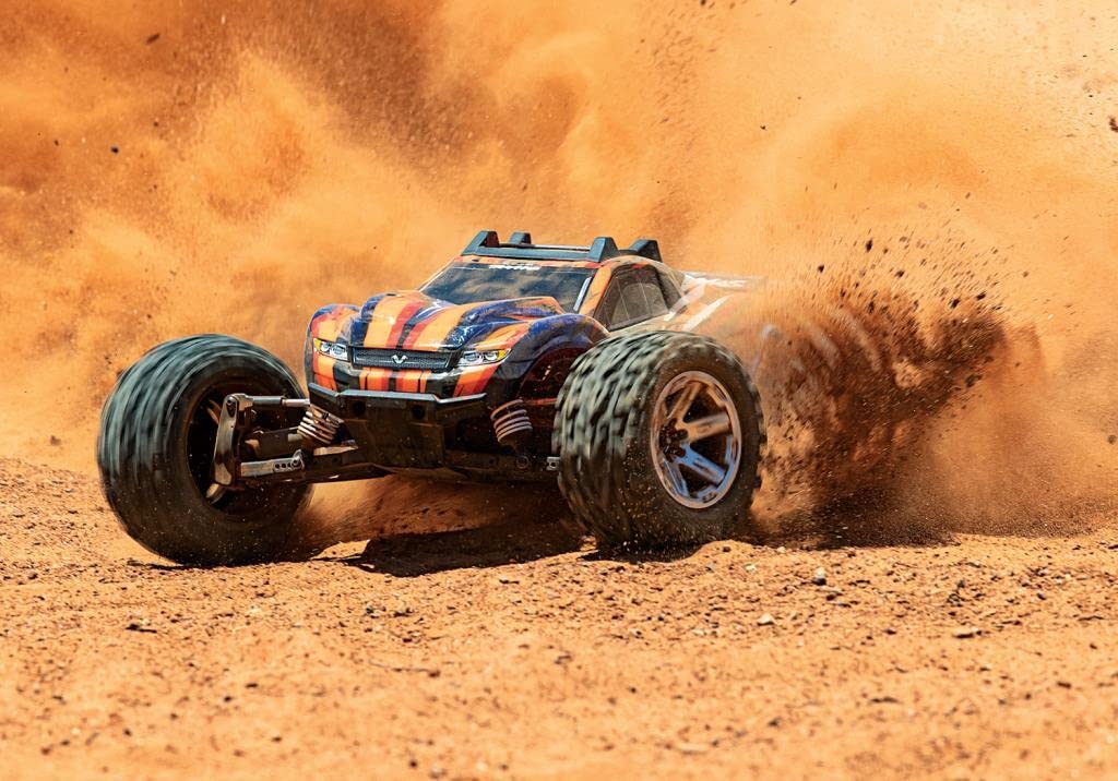 Amazon.co.jp: Traxxas 670764ORNG Rustler 4x4 Vxl:1/10スケール