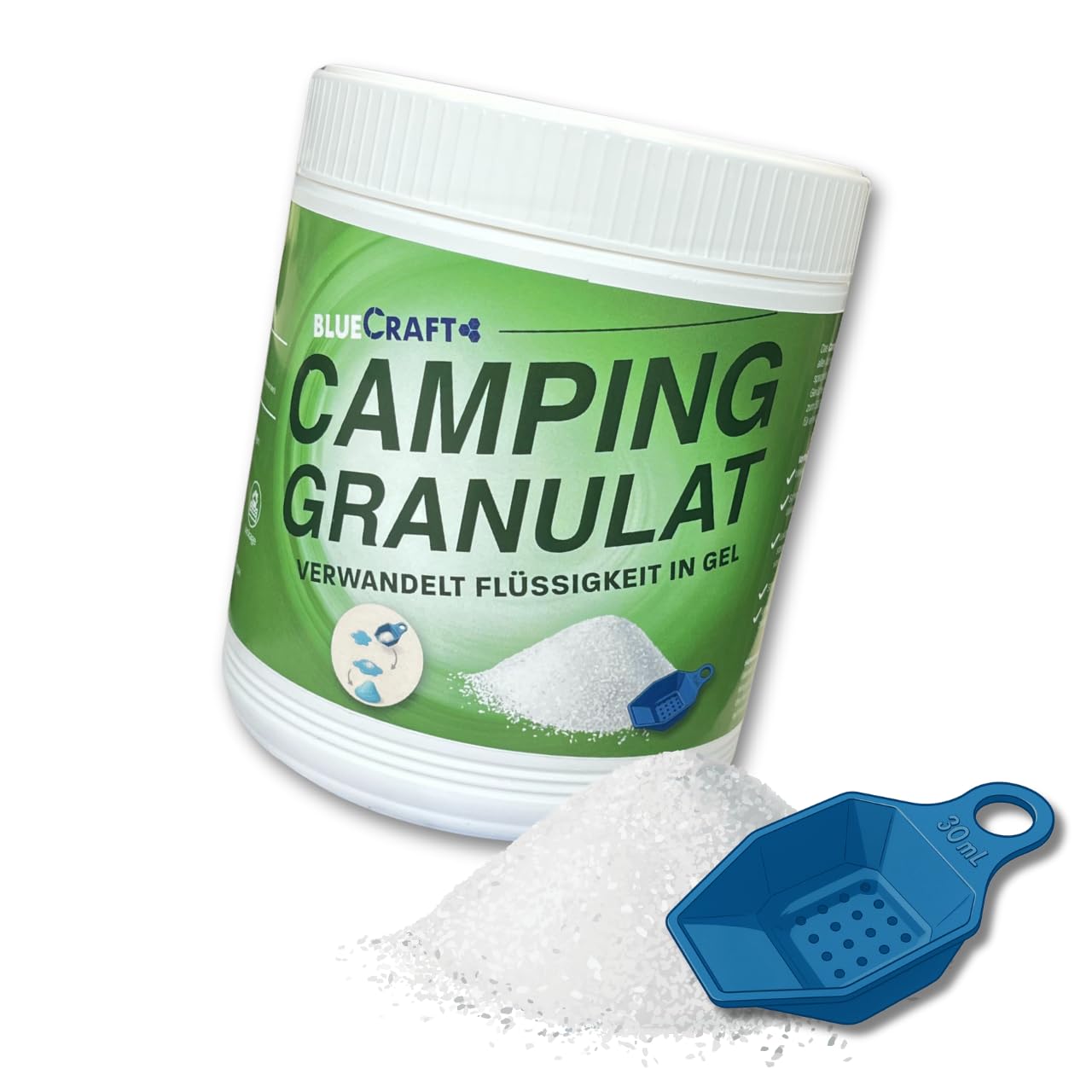 BlueCraft Campingtoilette Granulat Toiletten-Absorber Granulat
