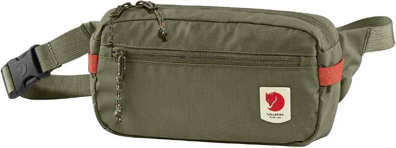 High Coast Hip Pack – Riñonera ligera, bandolera cruzada para viajes, senderismo y uso diario, verde