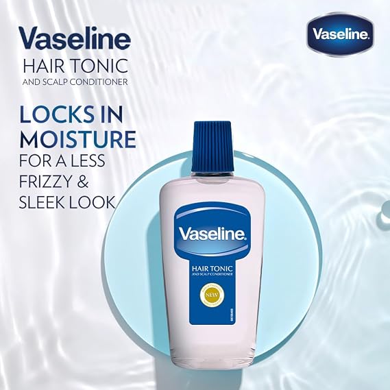Vaseline Hair Tonic and Scalp Conditioner | Mens Retro Hair Shine, Styling and Conditioning Tonic for Dry Scalp | Small Bottle 200ml