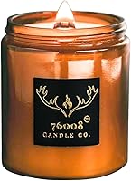 Vista 1 de Velas de soja perfumadas varoniles para hombres y mujeres - Mecha de madera, vertidas a mano, velas de tarro de aromaterapia de larga duración
