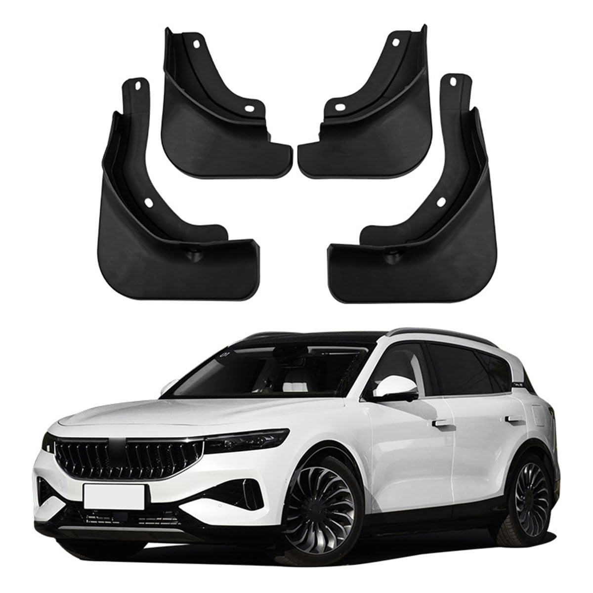 Ypsbbhd Normal Car Mud Flaps Fender Splash Guards, Compatible With Voyah Free 2021-2023, Splashproof Exterior Accessories For Car Wheel Protector