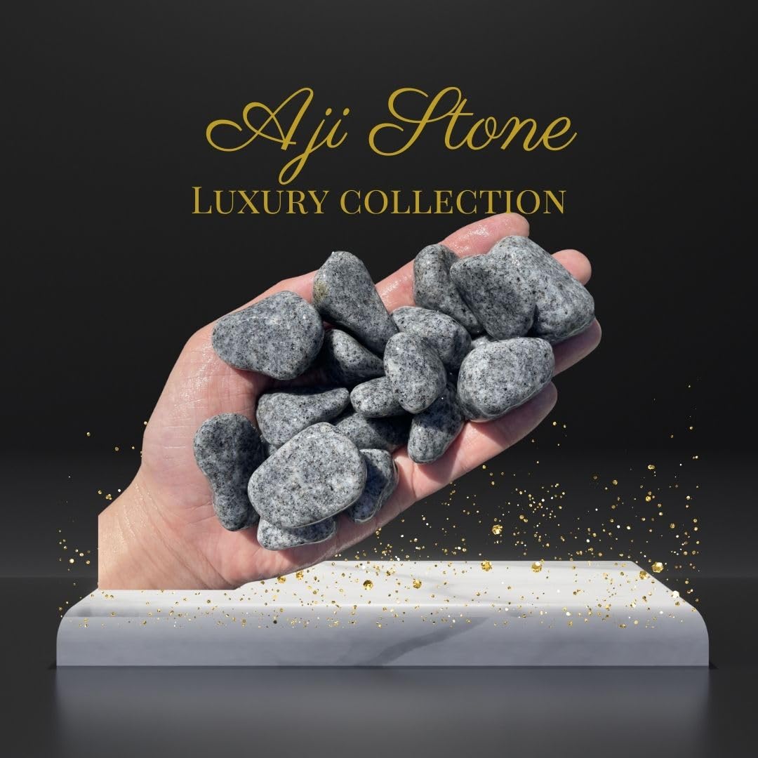 Amazon.co.jp: 国産庵治(あじ)玉石10kg 5サイズ(5mm〜50mm)「斑 (ふ