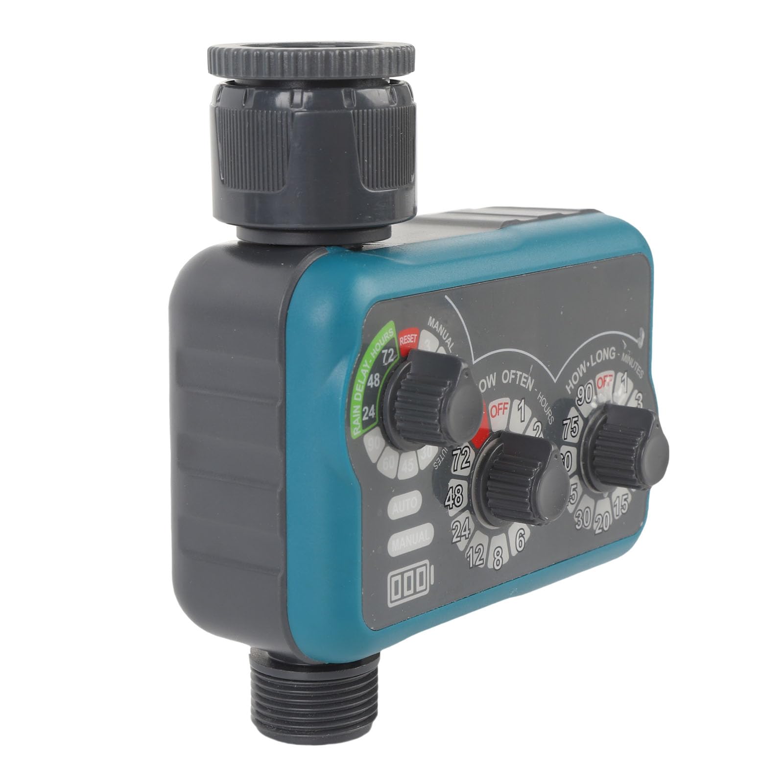 Tbest 3 Dial Timer per Acqua con Funzione Ritardo Pioggia