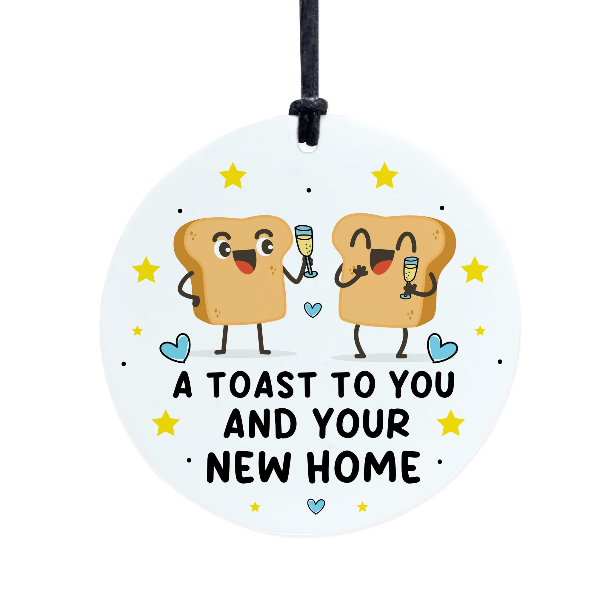 Red Ocean Funny New Home Gift For Couple Toast To You And Your New Home Novelty Gift For Couple Friends House Present Good Luck Congratulations Keepsake