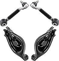 Vista 184 de Detroit Axle - 4 brazos de control de extremo delantero para Nissan Frontier Xterra 2000-2004 Brazos de control inferior y superior con rótulas