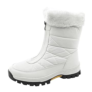Botas femininas modernas de inverno à prova d'água com zíper plano mantém quente botas de neve confortáveis botas de inverno femininas