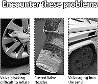 Vista 2 de 12 tapas de vástago de válvula de neumático de automóvil, cubiertas de vástago de aleación de aluminio resistentes en forma hexagonal, juego