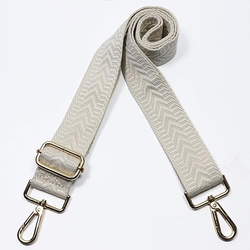 Miniatura 8 de Kolti Correa de repuesto para bolso, bolso cruzado a rayas anchas ajustables Hebilla de oro-04