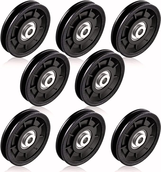 ABSSports 8pcs Gym Pulley Wheel For Replacement Gym Machine Accessories Multi-training Bar