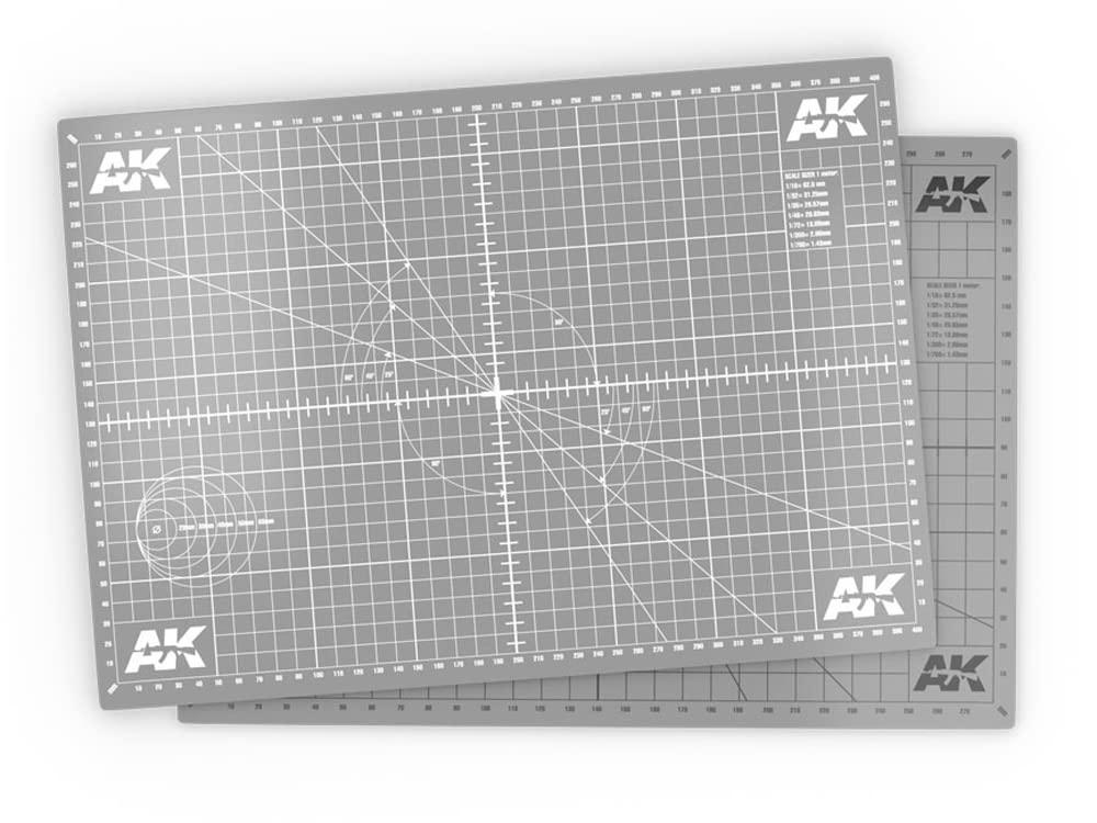 A3 Scale Cutting Mat - Hobby Tools & Accessories - AK Interactive - Brand New