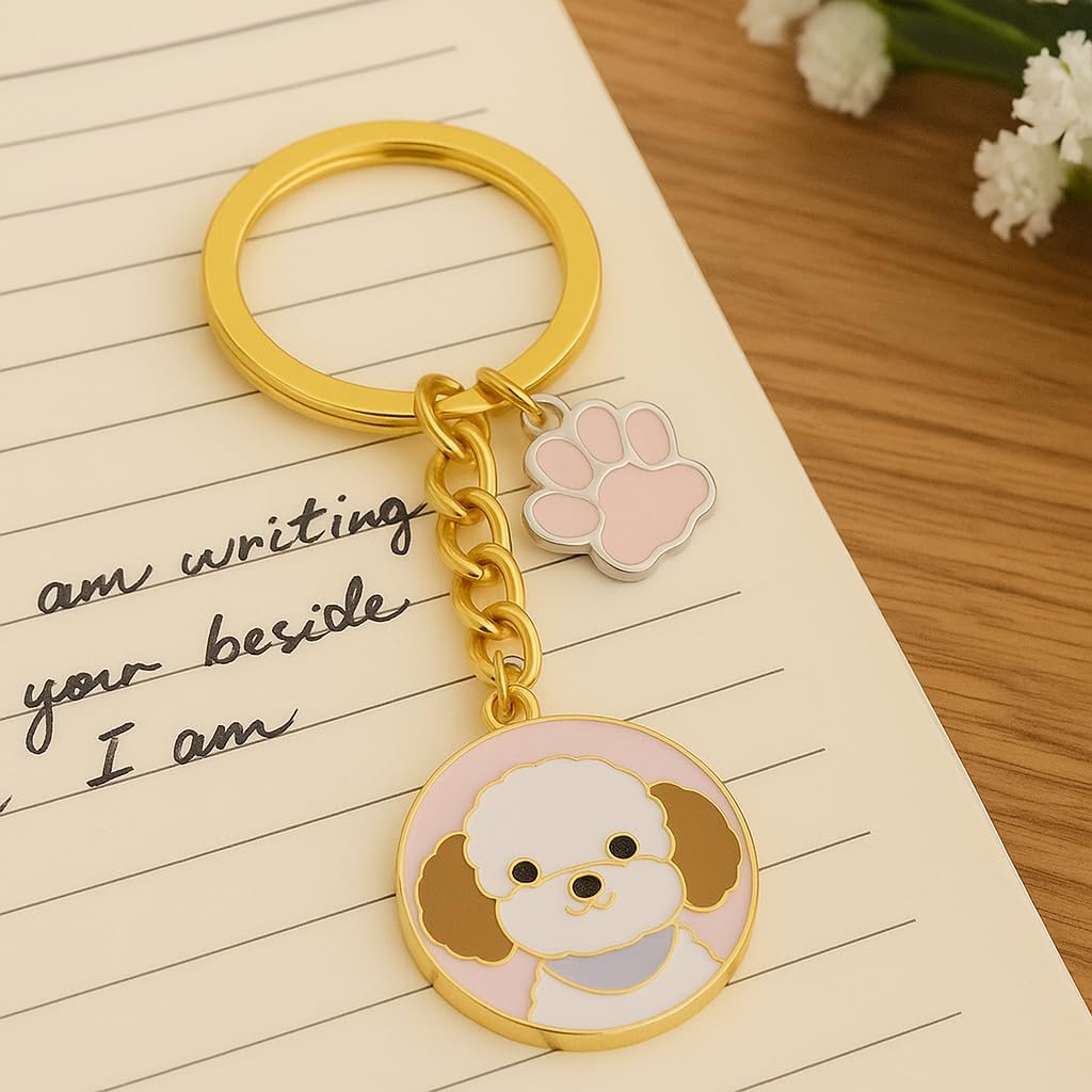 Dog Keychain, Puppy Keychains Bag Charms for Women image 3