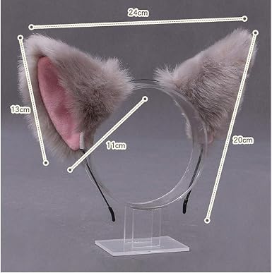 Bandeau Avec Oreilles De Chat En Fausse Fourrure - Fait Main, Serre-tête Doux - Accessoire Halloween, Cosplay, Fête - Pour Femme