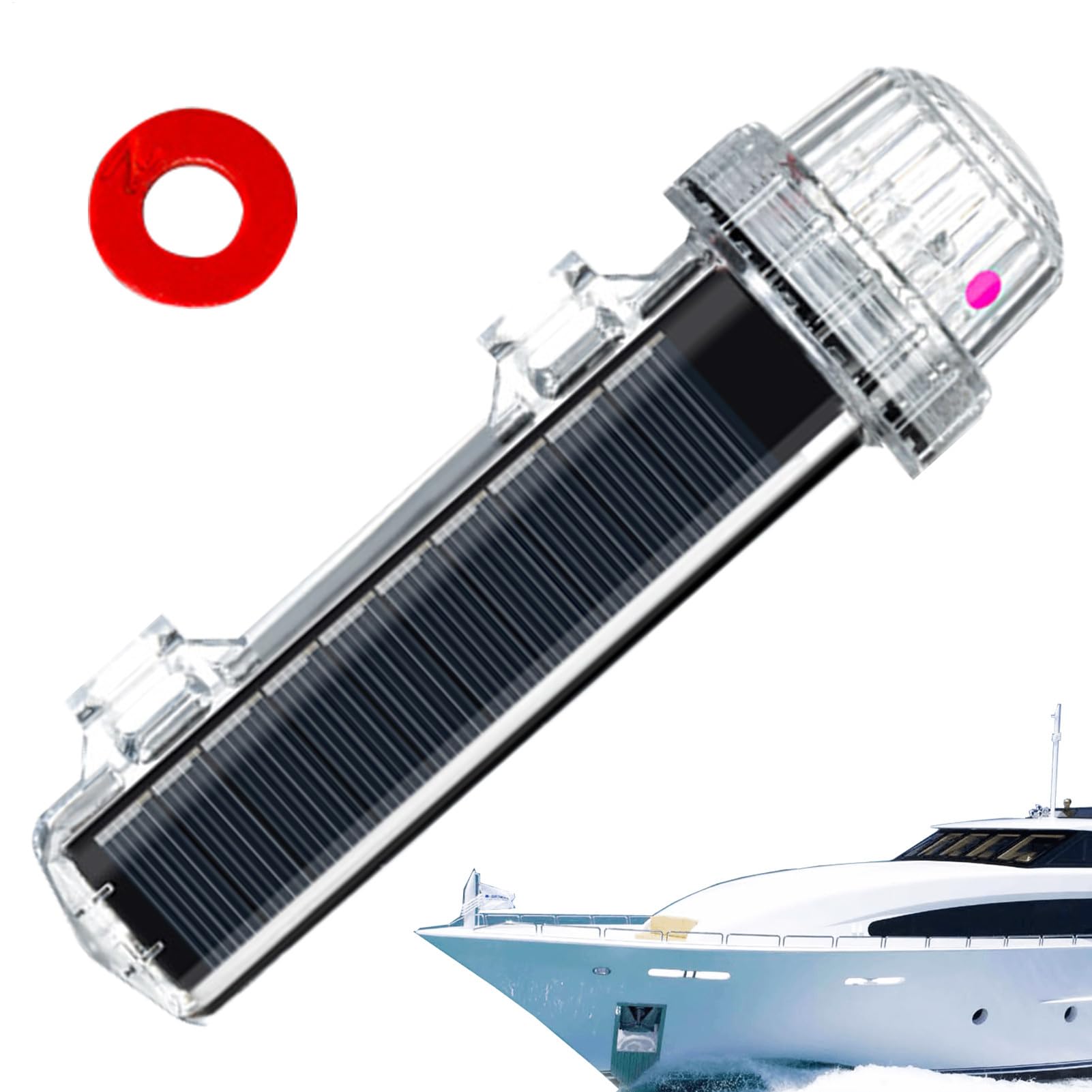 Luz LED marina solar con control de luz automático para redes 8