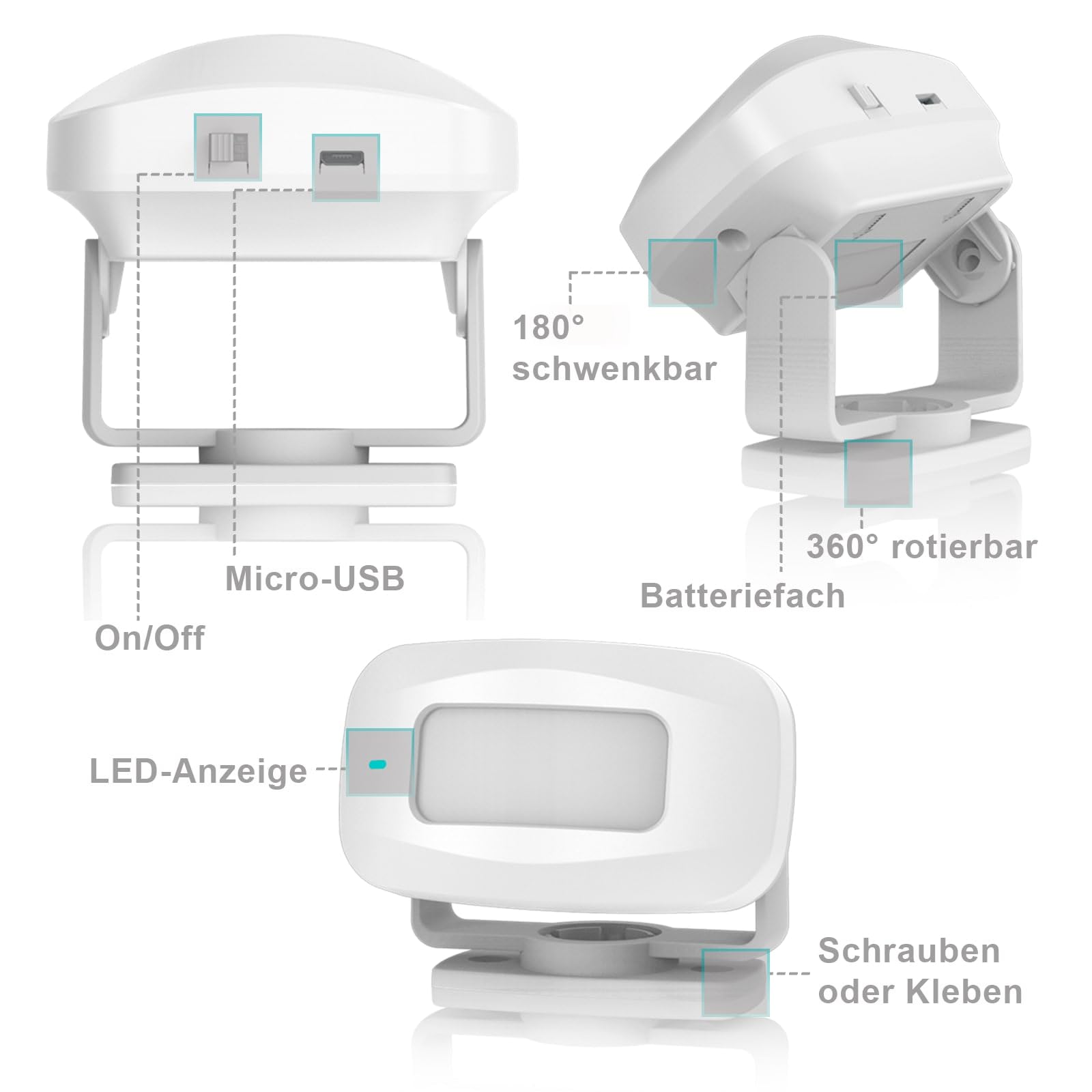 Proteggi La Tua Casa Con Tecnologia - Rilevatore Di Movimento PIR - Foto 5