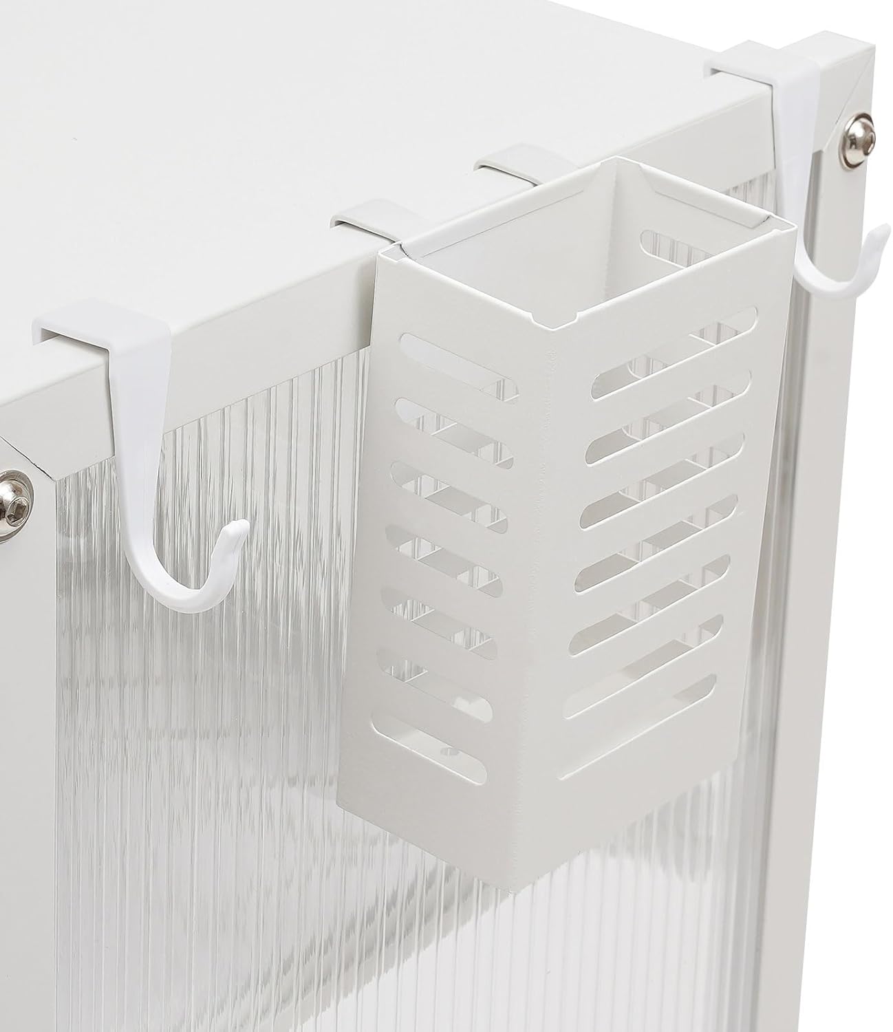 Microwave Oven Rack, Kitchen Dish Shelf Metal Microwave Counter Stand with Storage Cabinet Draining Tray Multifunctional Countertop Organizer for Utensils Tableware