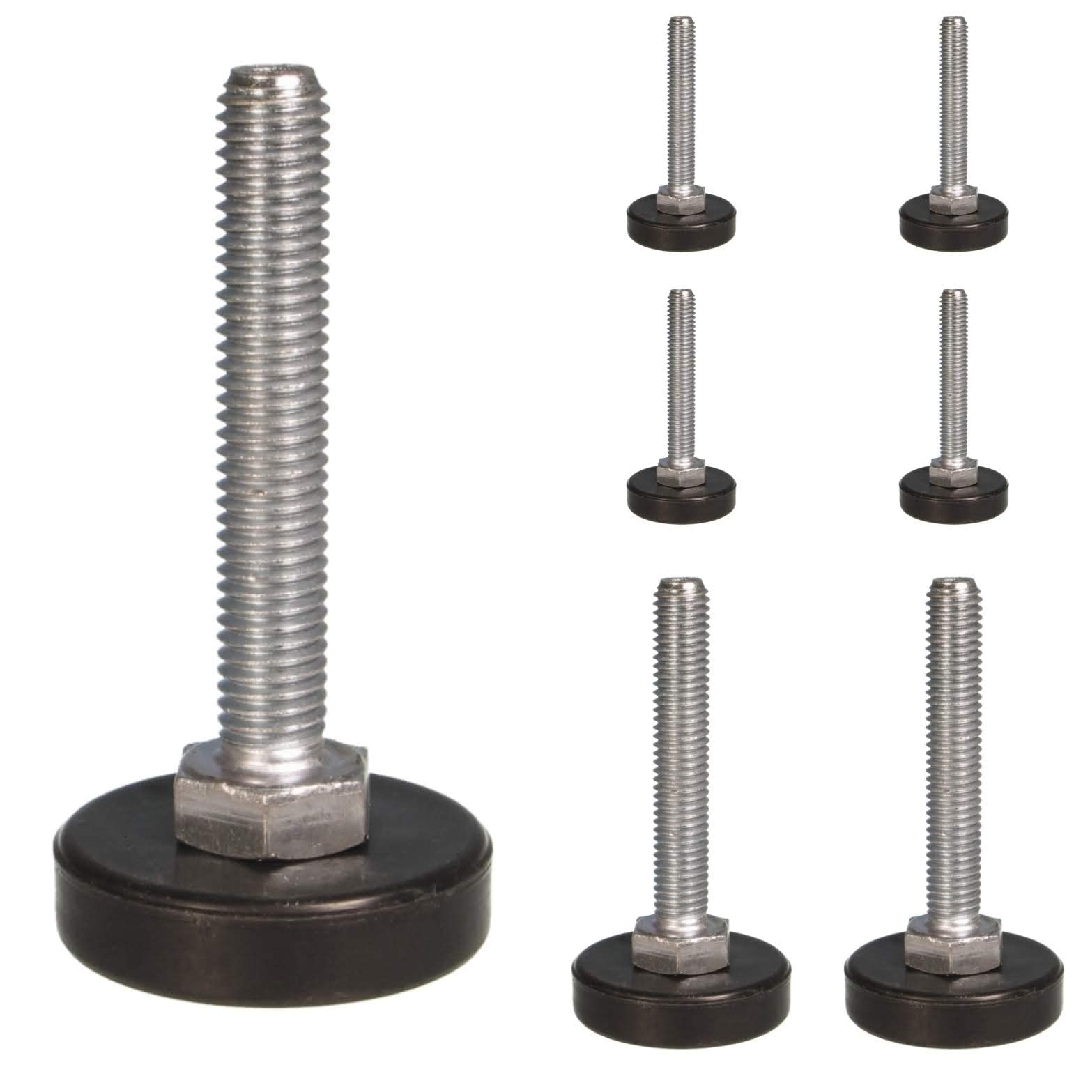 M8 Adjustable Feet, 24pcs Furniture & Appliance Foot 400kg Weight Rated by Keay Vital Parts (30mm Base, M8x16mm) - Made in Germany