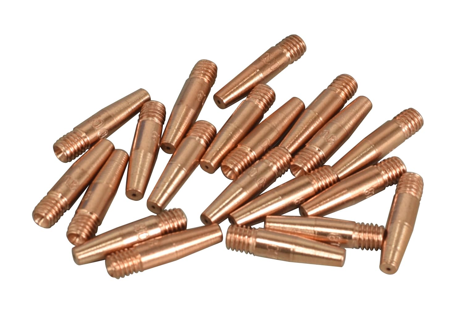 RIVERWELD MIG Welding Torch Gun Tapered Contact Tips .030" 0.8mm 11T-30 for Lincoln Magnum 100L and Tweco Mini/#1 Pack of 20