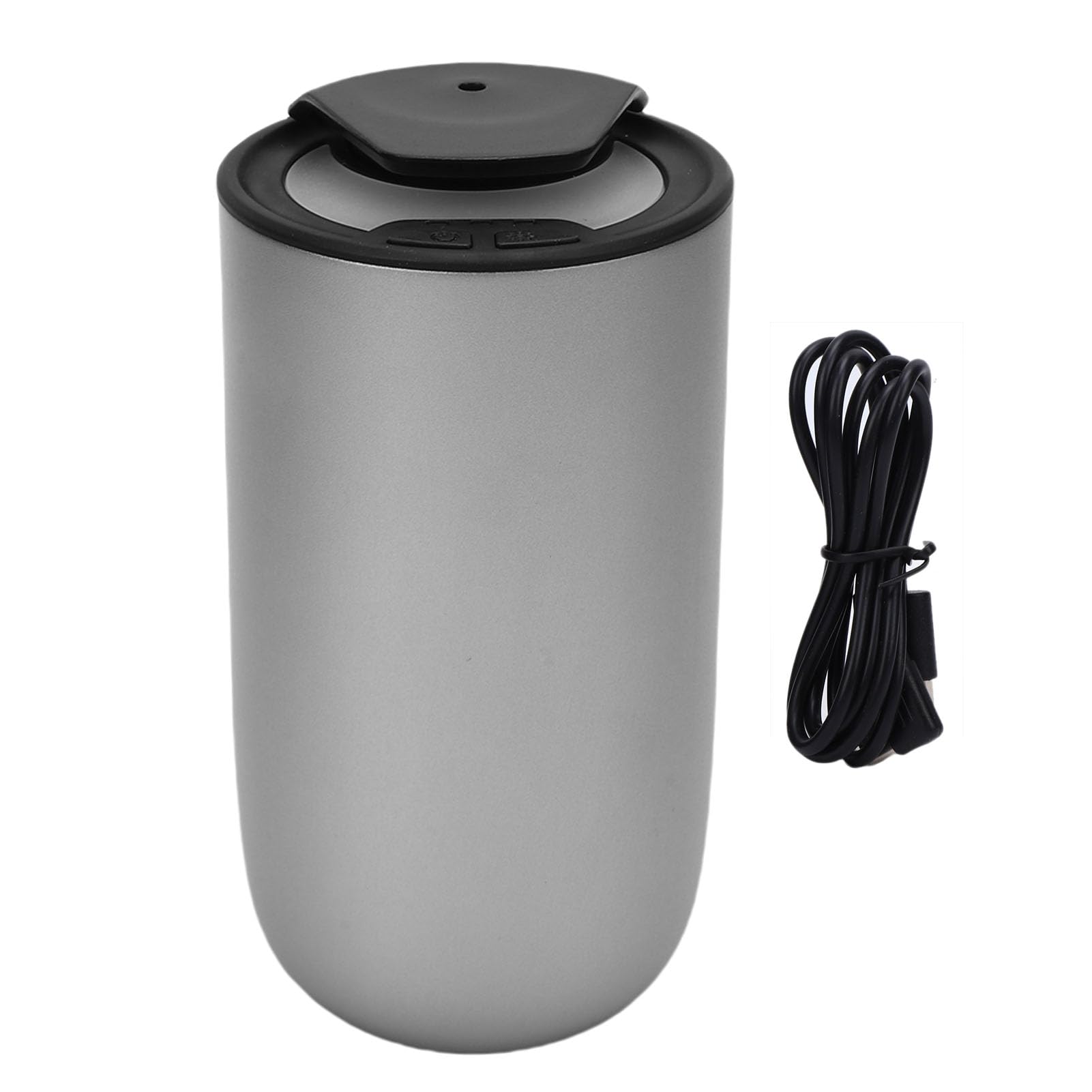 Difusor de Aceite Esencial sin Agua, Difusor sin Agua 15 Ml para Nebulizador Aceite Esencial, Difusor Aire Aromaterapia Portátil para el Hogar la Habitación Coche la Oficina (Ti Plata)