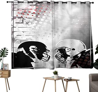 Gabriesl Blackout/Room Darkening Curtains Grommets Curtain Doorway Boys Room,Retro Dots Abstract Bedroom/Living W63 x L45 - coolthings.us
