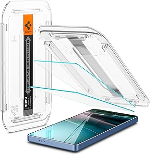 Spigen Galaxy S25 Ultra ガラスフィルム 指紋認証対応 9H硬度強化ガラス 貼り付けキット付き ギャラクシーS25ウルトラ対応 ナノコーティング 飛散防止 2枚入 EZ Fit AGL09078