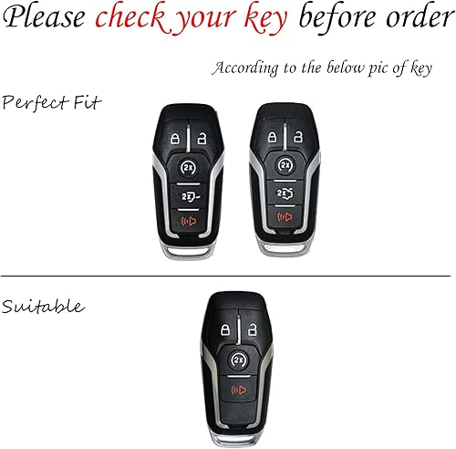 Miniatura 8 de WSAuto Kit de llavero compatible con Ford Bronco Mustang Fusion Raptor F150 F250 Edge Explorer Expedition Lincoln Corsair Nautilus Accesorios Blanco