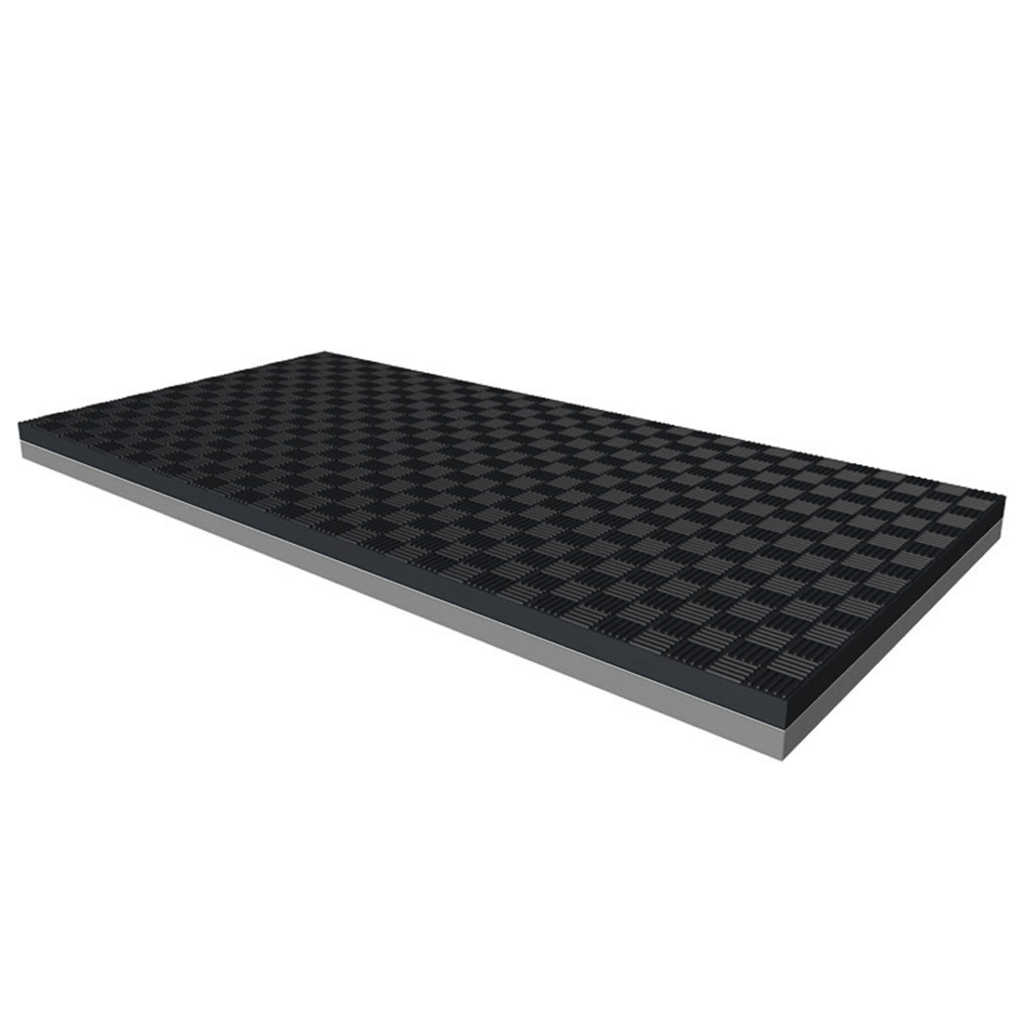 Tapete de ejercicio para cinta de correr, suelo de espuma entrelazado para equipo de ejercicio, entrenador de resistencia, duradero y antideslizante (100 x 200 x 2,5 cm)