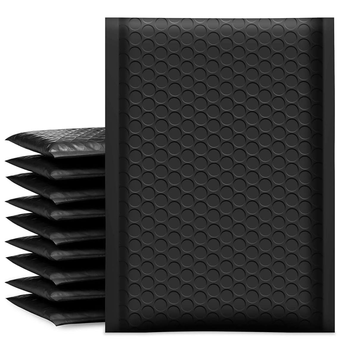 SEIGE (Pack of 10) Self-Seal Bubble Mailers (11 X 13 cm) Out Bags, Cushioning Wrap Pouch for Packaging, Mailing and Shipping (Black)