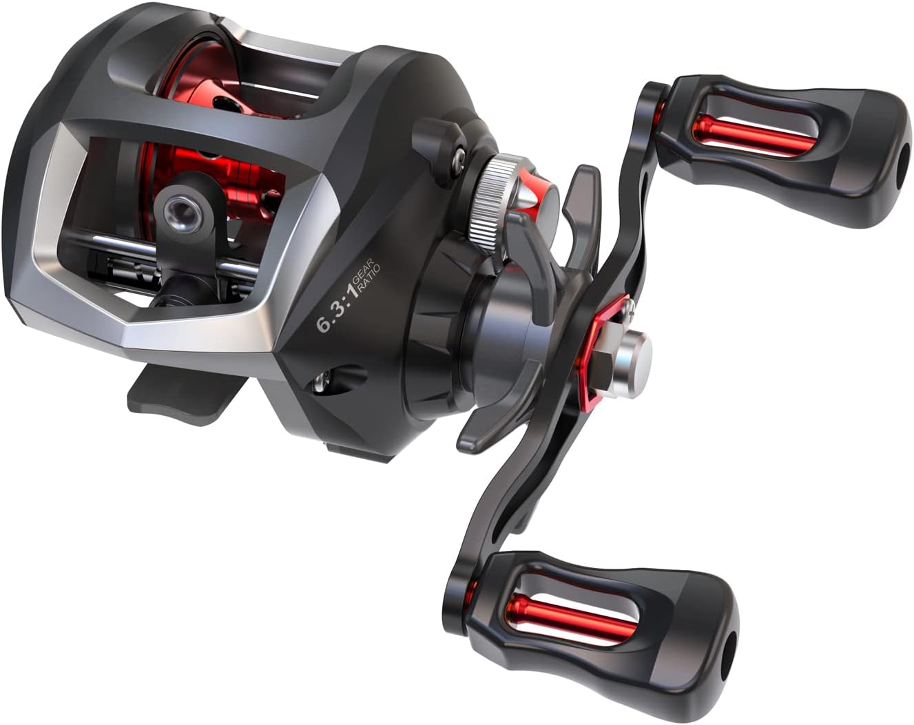 Lixada Fishing Reels, Baitcaster Reel Strong Corrosion Resistance Metal Saltwater Baitcasting Reel with Magnetic Braking System