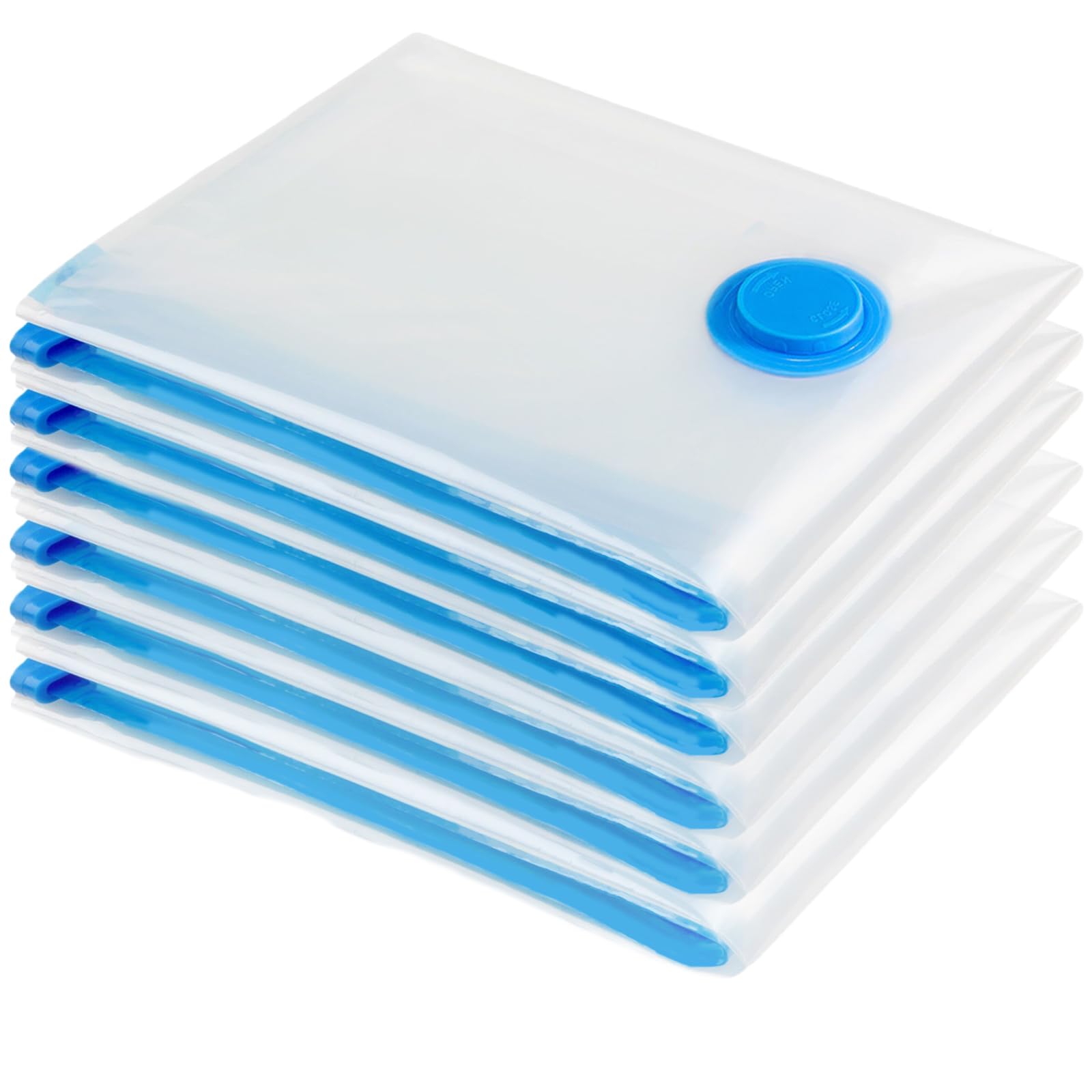 Vacuum Storage Bags, 6 Pack 60X80CM Extra Large Reusable Strong Space Saver Compression Bags