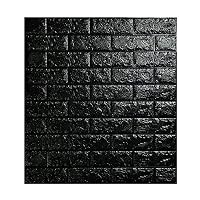 Amazon.co.jp: 3D立体壁紙 DIYレンガ調壁紙シール 70x77CM ウォール