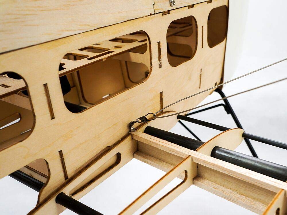 Torcster 210988 Tiger Moth 1400mm Holzbaukasten Modellflugzeug für RC Bausatz DIY, gelaserte Balsa Sperrholz Holz Bauteile Holzmodell Flugzeug