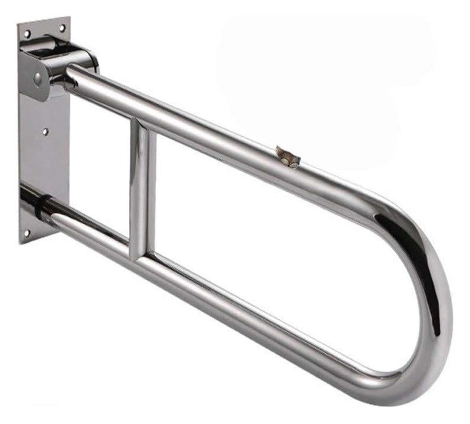 Manija de barra de agarre Soporte de seguridad Pasamanos, discapacitados para baño Inodoro Barras de seguridad abatibles hacia arriba Pasamanos de inodoro plegables antideslizantes Montaje en pared