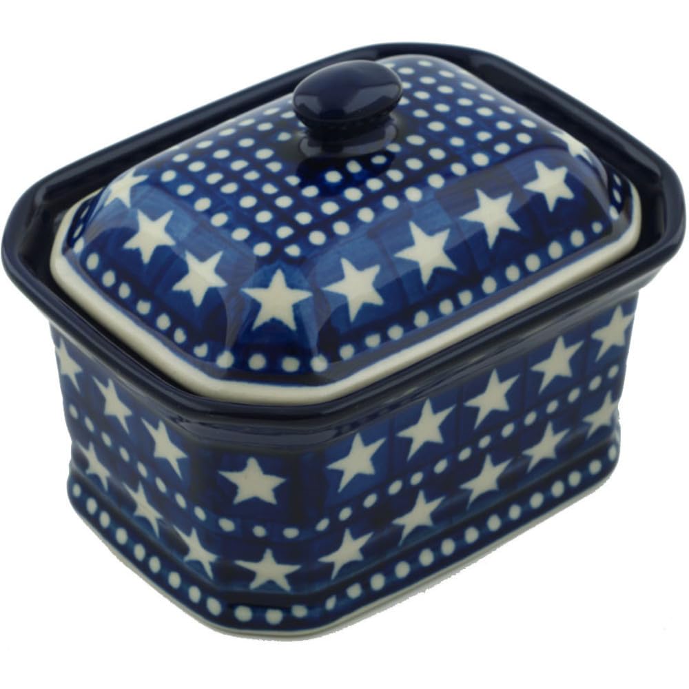 Authentic Polish Pottery Mini Cake Box 4