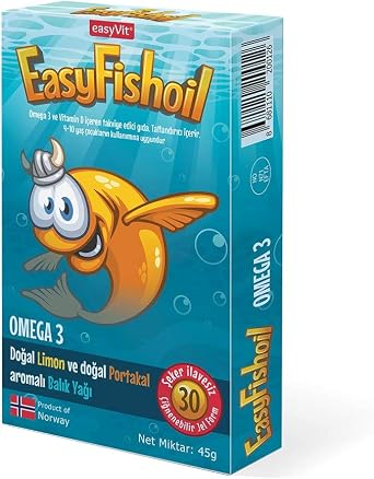 EasyVit EasyFishoil Omega3 Çocuk, 30 Tablet