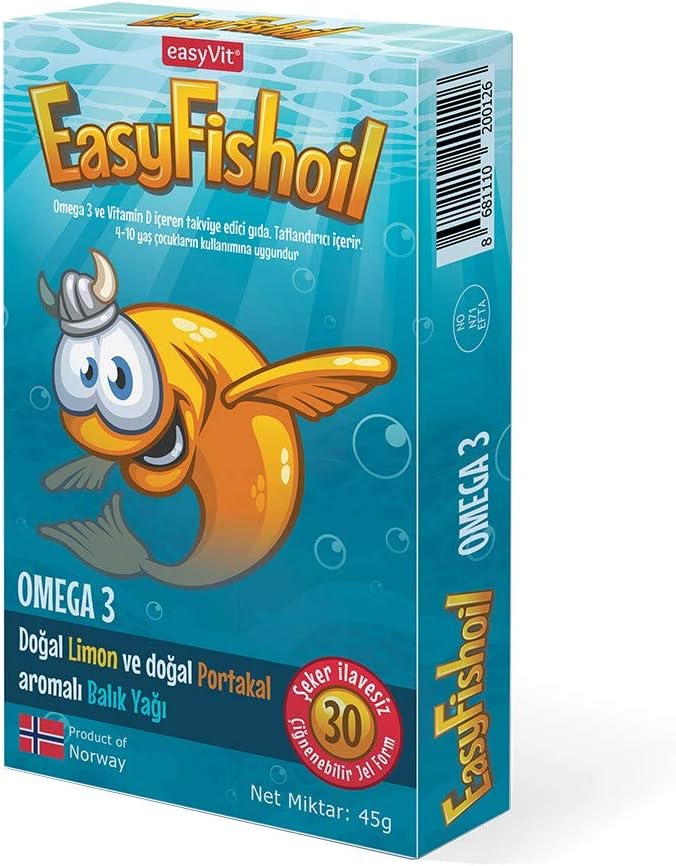 EasyVit EasyFishoil Omega3 Çocuk, 30 Tablet