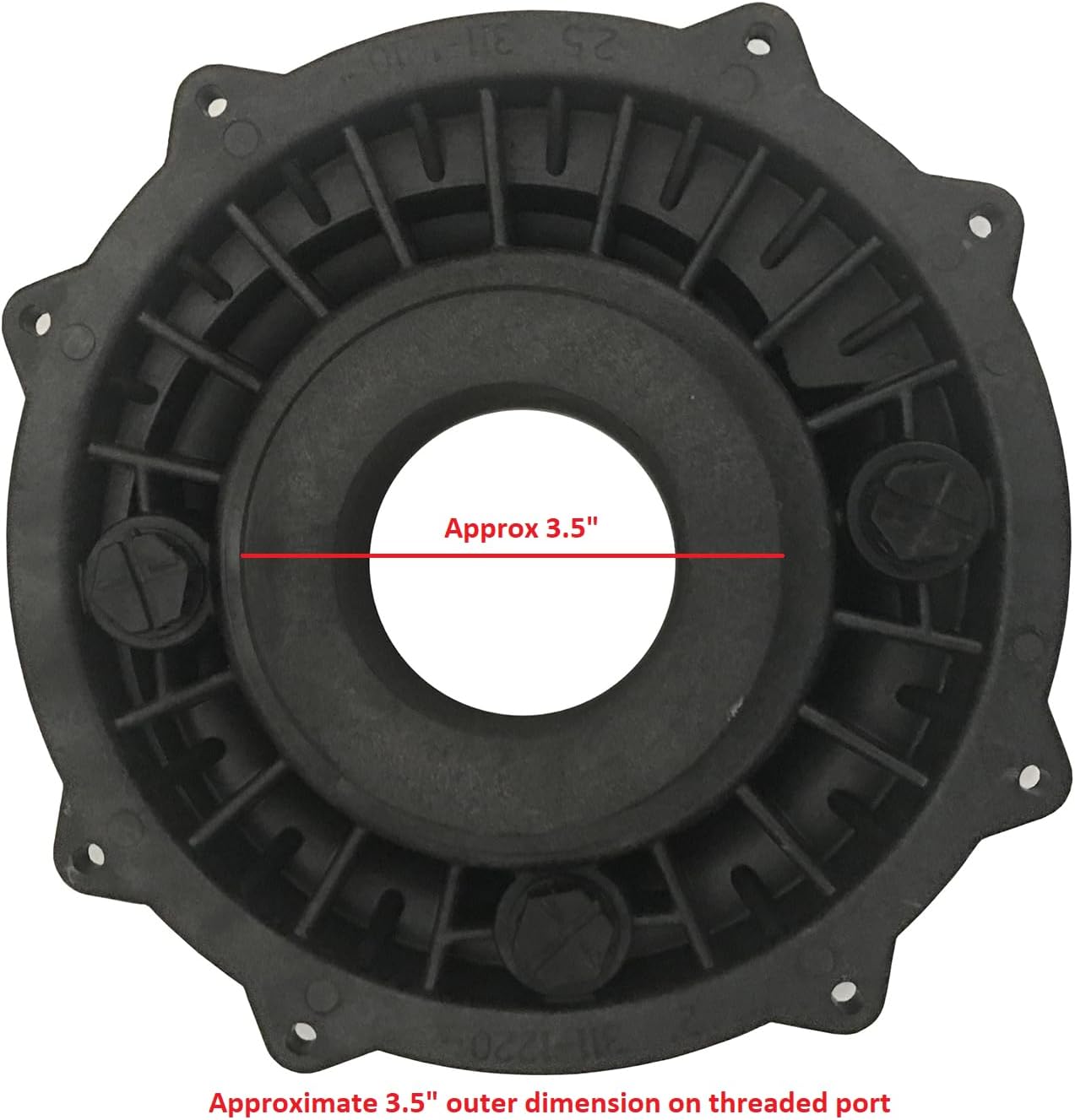 Waterway Plastics 311-1210 Executive Spa Pump Volute Faceplate with Housing O-Rings and Plugs